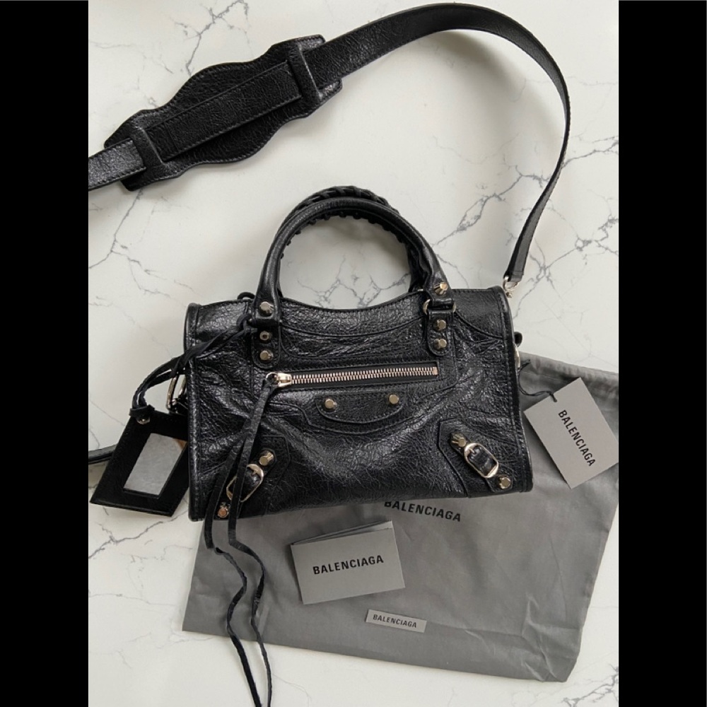 Balenciaga City Mini Black Nickel Hardware